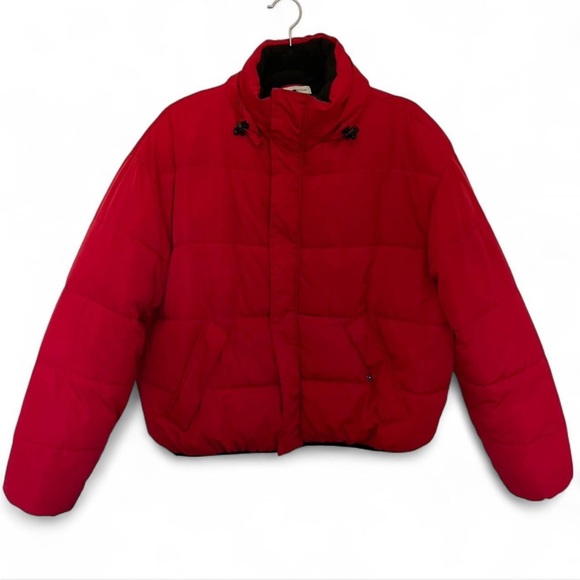Urban Outfitters ‘90s Sport Puffer Jacket Red - Picture 4 of 8